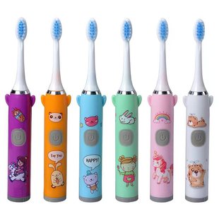 New children's electric toothbrush cartoon DuPont soft hair Sonic smart toothbrush rechargeable children's toothbrush wholesale