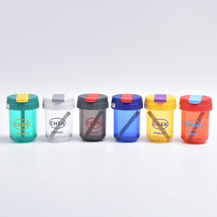 Mini Ton Ton Cup Children Student Stupid Cup Single Layer Plastic Cup Portable Internet Popular Handicap Cup High Color Value Big Belly Cup