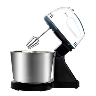 Household electric desktop egg beater with stainless steel barrel stirring egg beater cream baking cake dough mixer