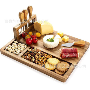 Wooden Cheese Board Set Acacia Chopping Board Cutting Board Cheese Cutter Cheese Board Outdoor Cutting Board Steak Board
