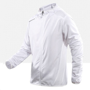 Cross-border procurement of sunscreen clothing men's new ice silk quick-drying breathable hooded sunscreen skin clothing outdoor mountaineering fishing clothing