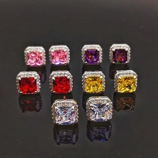 Live broadcast New Square earrings theme earrings high-grade light luxury simple earrings factory direct classic earrings
