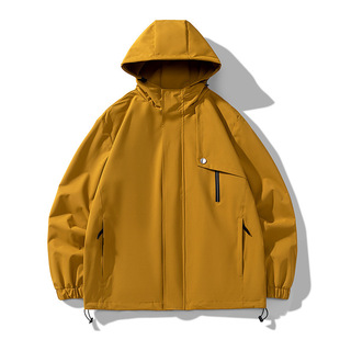 Workwear Jacket Men's Spring American Casual Coach Jacket Spring and Autumn Style Men's Trendy Brand Plumpian Handsome Functional Rush Clothes