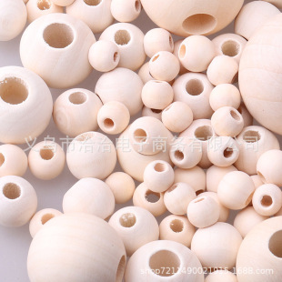 10-45mm log color lotus round beads large hole wood beads loose beads wholesale diy jewelry accessories