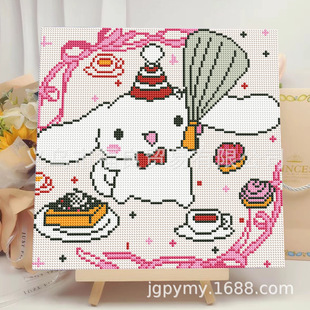 New 30*30 cartoon diamond painting diy full drill stretch frame painting hand drill decorative painting educational toys wholesale