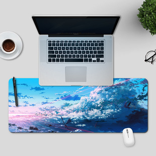 Waterproof Leather Mouse Pad Laptop Computer Keyboard Mat Desk Mat Student Writing Mat Office Desktop Home