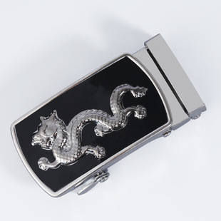 Leather head men's automatic buckle iron buckle waist buckle pants buckle belt buckle accessories 3.5cm clip