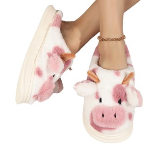 Cross-border e-commerce Amazon Japanese autumn and winter slow rebound pink cow memory sponge wool couple indoor cotton