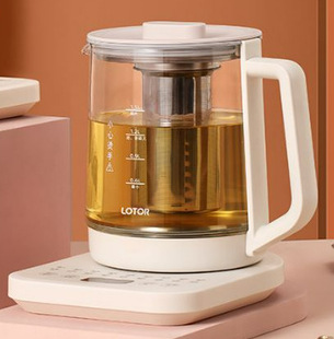 Small Raccoon WH16 Health Pot Household Multifunctional Glass Tea Maker Office Mini 1.5L