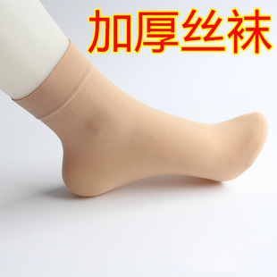 Thick Silk Stockings Spring and Autumn Thickened Short Silk Stockings Thick Steel Silk Stockings Short Socks Children Spring and Summer Thin Elastic Breathable