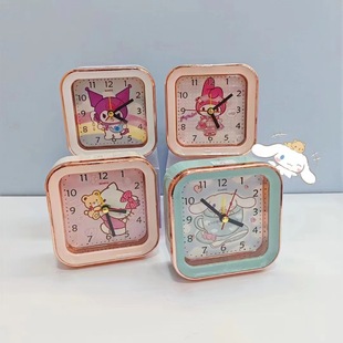 Sanrio coolomi three-dimensional shape alarm clock bedroom mute clock girl dormitory clock decoration prize batch