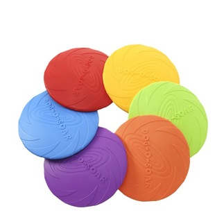 Aiwang Pet Frisbee Dog Toy Bite-Resistant Frisbee Can Float for Training and Throwing Frisbee Tpr Pet Supplies