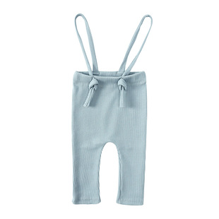 0-3 years old baby suspender trousers 2023 Korean style children's clothing baby comfortable spring and autumn high waist baby trousers