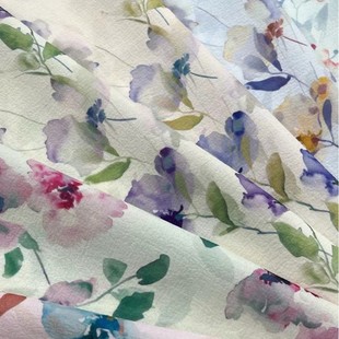 New Imitation Cotton Bubble Digitally Printed Chiffon Printed Fabric for Making Headwear, Accessories and Clothing, High Quality Polyester