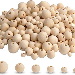 Wholesale Lotus Wood Punched 5~30mm Log Color Lotus Wood Round Beads DIY Beads Loose Beads Lotus Wood Jewelry Accessories Manufacturer