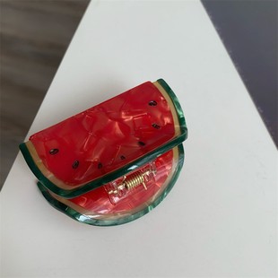 Южная Корея ИНС Летняя Атмосфера Хами Дыня Питайя Фрукты Зажим Сладкая Девушка Ниша Диск Волос Большой Захват Волос