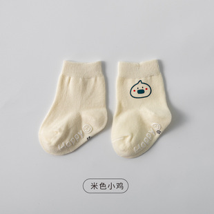Children's socks 2022 Autumn New Korean cartoon trend tube socks baby anti-slip floor socks baby socks
