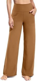 Promover Wide Leg Pants Woman Yoga Pants with Pockets Stretc
