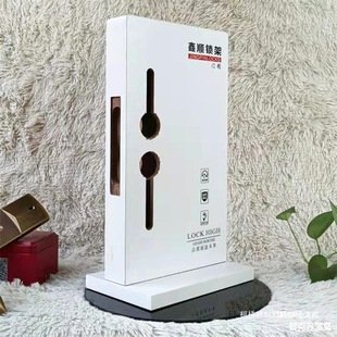 Manufacturers supply interior door lock rack smart lock rack acrylic anti-theft door revolving rack handle display board