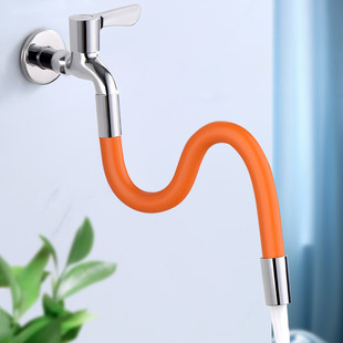 Factory universal rotatable extension water pipe faucet extension extender splash head outer joint shower nozzle