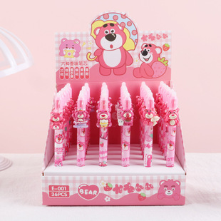 Foreign trade E-005 cloth cloth resin patch pen a variety of erasable press pen cute high color value gel pen wholesale