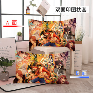 Мультфильм One Piece Анимация Наволочка Студент Дети Общежитие Наволочка Один DIY Луффи Мальчик