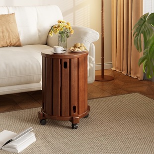 Solid Wood Stacked Stool Home Multifunctional Low Stool Restaurant Stool Bedroom Round Stool Chair Light Luxury Bench New Chinese Style Side Table