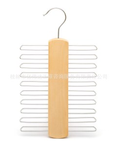 Hotel hotel home high-grade solid wood hanger wholesale silk scarf hanger wholesale printable LOGO