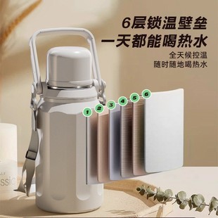 High Color Value Stainless Steel Portable Thermos Household Large Capacity Water Cup 316 Outdoor Portable Cup Kettle for Men and Women