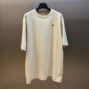 Poison Home Correct Edition 25ss Flocking Bee Letter Printed Short Sleeve T-shirt for Men and Women
