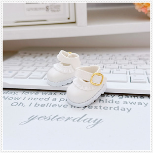 17cm labubu doll 10cm cotton doll three-year-old black white canvas shoes lace-up cloth shoes