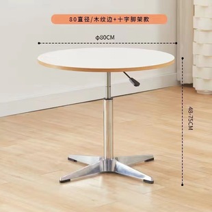 Internet celebrity Eames dining table home small apartment round table designer negotiation desk ins mid-ancient coffee table