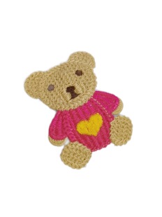 Early Autumn New Knitted Bear Hair Clip Cute Girl's Heart Bangs Clip BB Clip Sweet All-match Side Clip Japanese and Korean Hair Accessories