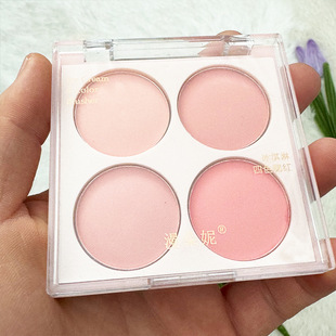 Mantoni Four-color Blush Summer Smart Color White Easy to Color Natural Brightening Expansion Color Rouge Fixation Plate