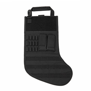 Tactical Christmas Stocking Bag MOLLE Waist Hanging Storage Bag for Military Fans Christmas Stocking Hanging Decoration Handbag Sundries Waist Bag