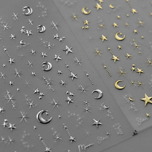 tomoni gilded nail art stickers explosions retro nail stickers factory wholesale Japanese star shine 3002