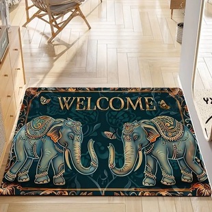 Temu Daifa Cross-border Flower Door 3D Visual Floor Mat Household Bathroom Absorbent Non-slip Foot Mat Machine Washable