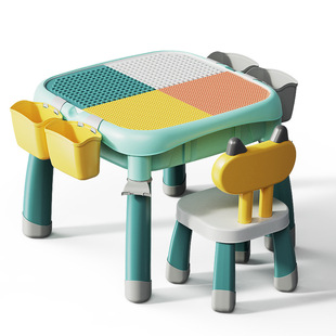 Feile Building Blocks Table Multi-functional New Compatible Lego 2-6-8 Years Old Assembled Learning Early Education DIY Children's Toys