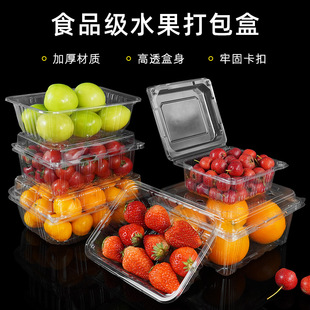 Disposable Fruit Box Food Grade Transparent Plastic Packaging Box Cherry Cherry Tomato Watermelon Takeaway Box