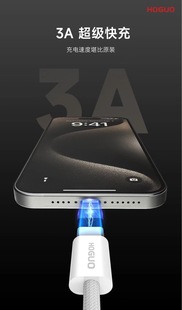 «Применимо к специальной линии Apple 15 Series» Красный фрукт H27 Двуглавый TYPEC Линия быстрой зарядки PD поддерживает фаблет