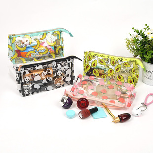 K-Style of Transparent Cosmetic Bag, Fruit Cosmetics Bag, Waterproof Zipper Bag, Portable Travel Toiletry Bag, Manufacturer Customization