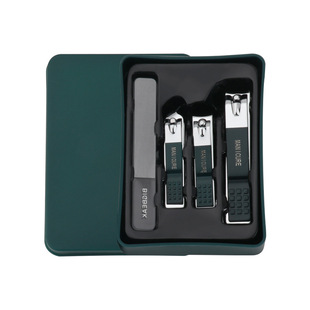 Dark Green Stainless Steel Nail Clipper Large Household Nail Clipper Cute Oblique Girl Nail Clipper Nail Clipper Nail Tool