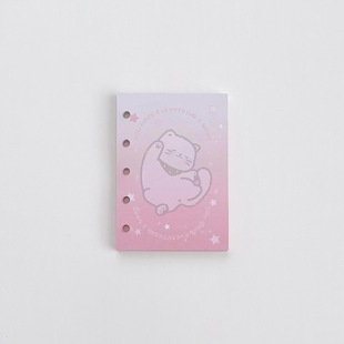 My cute cat series M5 loose-leaf book 5-hole A8 hand book diary book original cute cat loose-leaf book