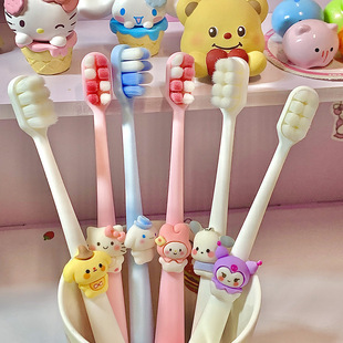 Sanrio Soft Hair Toothbrush Couple Girl Student Children Adult Cartoon Yugui Dog Parchia Dog Cute Hair Brush