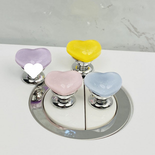 New Sparkling Heart Toilet Press Creative Device Long Nail Manicure Water Tank Universal Auxiliary Switch Flushing