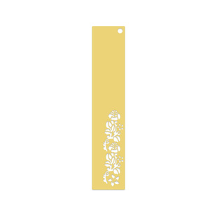 Brass corrosion bookmark Hollow School metal bookmark laser logo paint creative creative creative blank bookmark