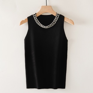 Vest camisole women's summer outdoor fashionable sleeveless top white T-shirt bottoming suit inner lace ice silk sweater