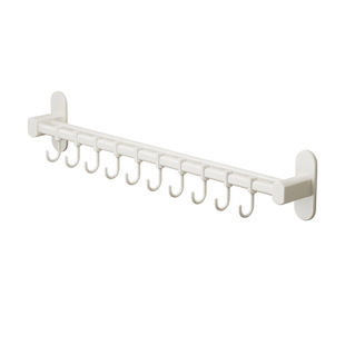 Hanging clothes hook behind the door Punch-free wall wall toilet clothes coat and hat hook hanging clothes rack on the door bathroom hook
