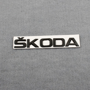 Suitable for SAIC Skoda Jingrui Haorui Mingrui Xinrui Supai Car Refitting Black Metal Rear Letter Car Mark