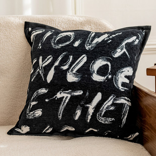 Cross-border Amazon light luxury sofa pillowcase ins style living room decorative pillow bedside cushion bed waist backrest